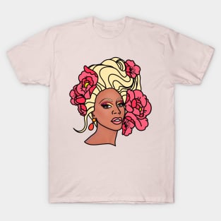 RuPaul Retro Flower Tattoo T-Shirt